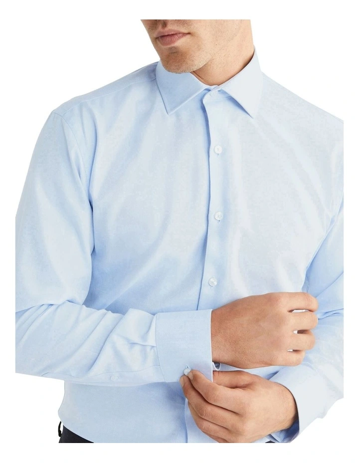 Calvin Klein Slim Long Sleeve Twill Shirt In Blue 6 Calvin Klein Slim Long Sleeve Twill Shirt In Blue - Image 4