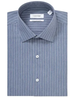 Calvin Klein Slim Long Sleeve Stripe Shirt In Blue 11 Calvin Klein Slim Long Sleeve Stripe Shirt In Blue -Cambridge Clothing shop 967827160 5 720x928