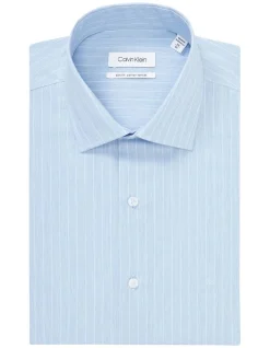 Calvin Klein Slim Long Sleeve 1 Colour Stripe In Blue 11 Calvin Klein Slim Long Sleeve 1 Colour Stripe In Blue -Cambridge Clothing shop 967827250 5 720x928