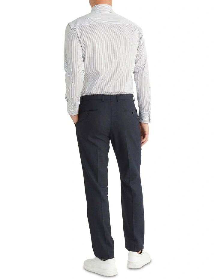 Calvin Klein Slim Long Sleeve Dobby Stripe Shirt In Black/White 5 Calvin Klein Slim Long Sleeve Dobby Stripe Shirt In Black/White - Image 3