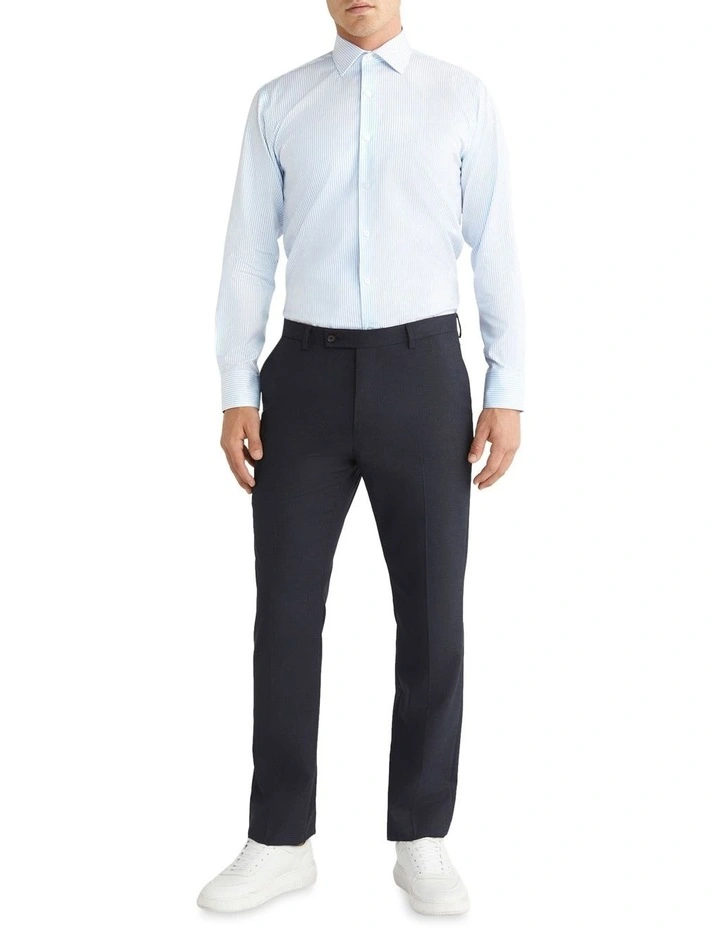 Calvin Klein Slim Long Sleeve Dobby Stripe Shirt In Blue 4 Calvin Klein Slim Long Sleeve Dobby Stripe Shirt In Blue - Image 2