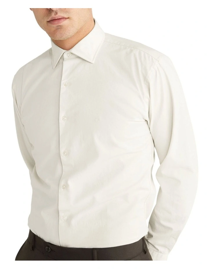 Calvin Klein Slim Long Sleeve 1 Colour Washed Twill Shirt In Yellow 6 Calvin Klein Slim Long Sleeve 1 Colour Washed Twill Shirt In Yellow - Image 4