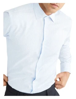 Calvin Klein Slim Long Sleeve Marle Check Shirt In Blue 10 Calvin Klein Slim Long Sleeve Marle Check Shirt In Blue -Cambridge Clothing shop 967828060 4 720x928