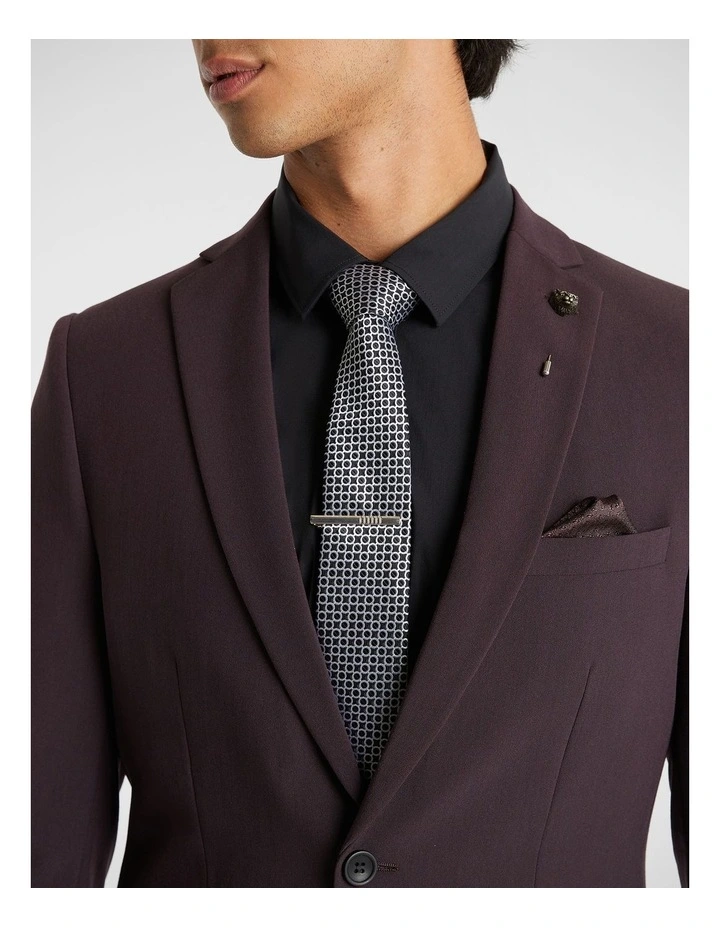 Yd. Orlando Skinny Suit Jacket In Purple 5 Yd. Orlando Skinny Suit Jacket In Purple - Image 3