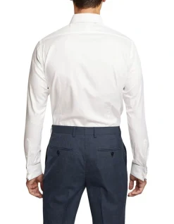 Oxford Beckton French Cuff Shirt In White -Cambridge Clothing shop 987062770 3 720x928