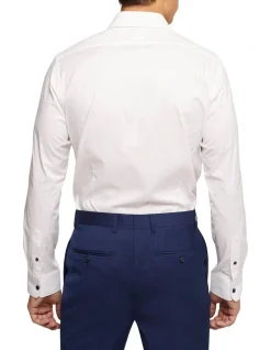 Oxford Beckton Cotton Spandex Shirt In White -Cambridge Clothing shop 987062860 3 720x928