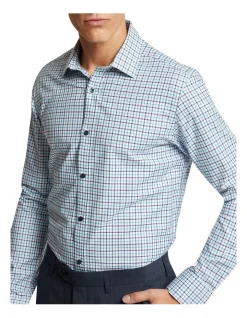 Oxford Beckton Checked Shirt In Aqua -Cambridge Clothing shop 987062950 4 720x928