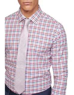Oxford Beckton Slim Fit Checked Shirt In Red/Navy -Cambridge Clothing shop 987063220 4 720x928