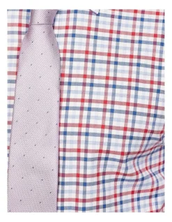 Oxford Beckton Slim Fit Checked Shirt In Red/Navy -Cambridge Clothing shop 987063220 6 720x928