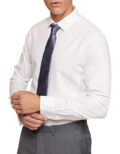 Oxford Beckton French Cuff Dobby Shirt In White -Cambridge Clothing shop 987063310 4 720x928