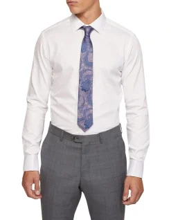 Oxford Beckton French Cuff Dobby Shirt In White -Cambridge Clothing shop 987063310 5 720x928