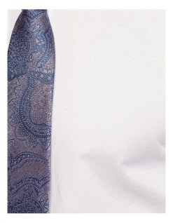 Oxford Beckton French Cuff Dobby Shirt In White -Cambridge Clothing shop 987063310 6 720x928