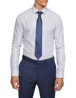 Oxford Islington Regular Fit Striped Shirt In Blue -Cambridge Clothing shop 987063580 5 720x928