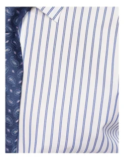 Oxford Islington Regular Fit Striped Shirt In Blue -Cambridge Clothing shop 987063580 6 720x928