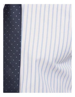 Oxford Beckton Slim Fit Striped Shirt In Sky -Cambridge Clothing shop 987063670 6 720x928
