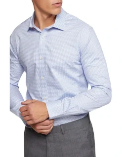 Oxford Beckton Houndstooth Slim Fit Shirt In Sky 11 Oxford Beckton Houndstooth Slim Fit Shirt In Sky -Cambridge Clothing shop 987063850 4 720x928