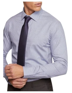 Oxford Beckton Houndstooth Slim Fit Shirt In Blue 11 Oxford Beckton Houndstooth Slim Fit Shirt In Blue -Cambridge Clothing shop 987063940 4 720x928