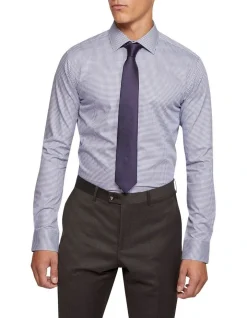 Oxford Beckton Houndstooth Slim Fit Shirt In Blue 12 Oxford Beckton Houndstooth Slim Fit Shirt In Blue -Cambridge Clothing shop 987063940 5 720x928