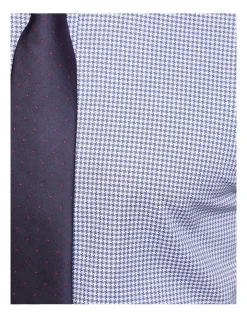 Oxford Beckton Houndstooth Slim Fit Shirt In Blue 13 Oxford Beckton Houndstooth Slim Fit Shirt In Blue -Cambridge Clothing shop 987063940 6 720x928