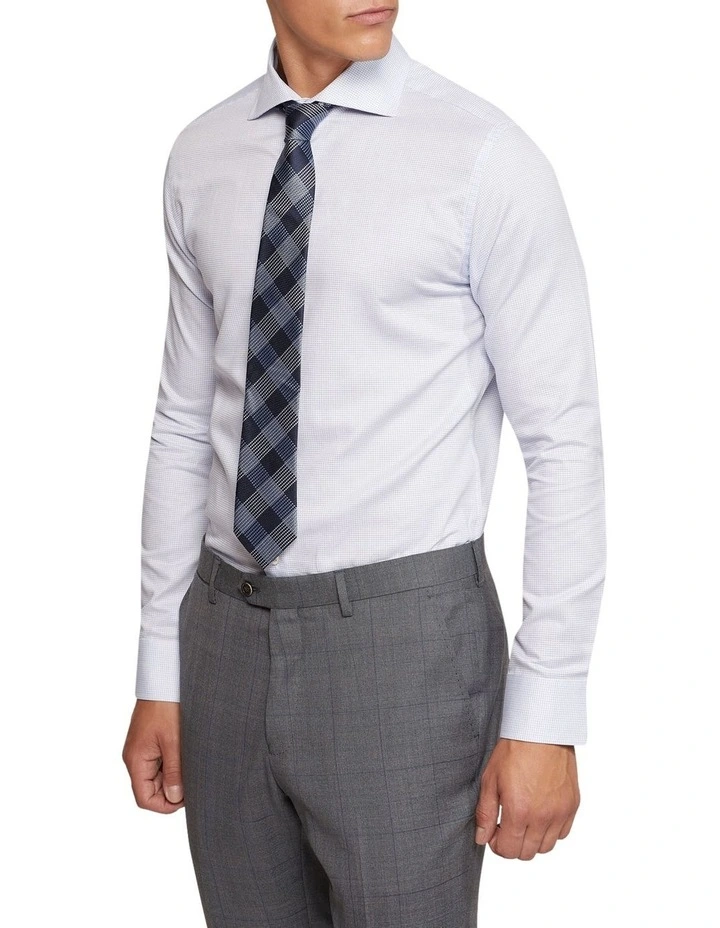 Oxford Trafalgar Dobby Shirt In Sky 4 Oxford Trafalgar Dobby Shirt In Sky - Image 2