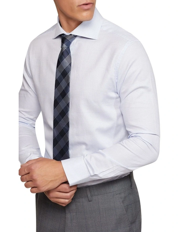 Oxford Trafalgar Dobby Shirt In Sky 6 Oxford Trafalgar Dobby Shirt In Sky - Image 4