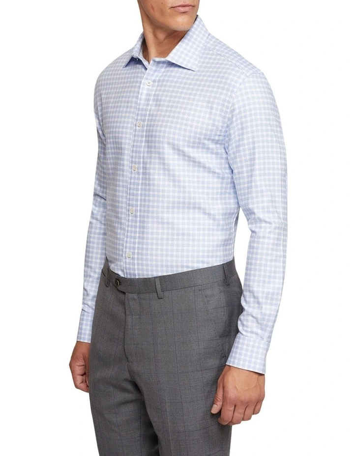 Oxford Islington Regular Fit Dobby Shirt In Sky 4 Oxford Islington Regular Fit Dobby Shirt In Sky - Image 2