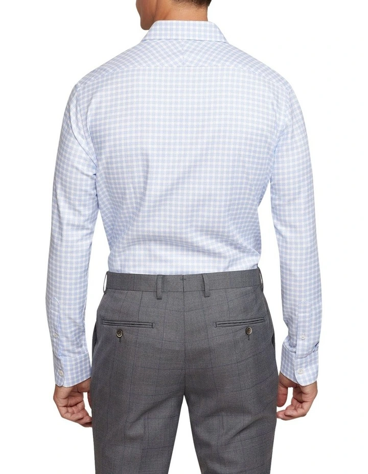 Oxford Islington Regular Fit Dobby Shirt In Sky 5 Oxford Islington Regular Fit Dobby Shirt In Sky - Image 3