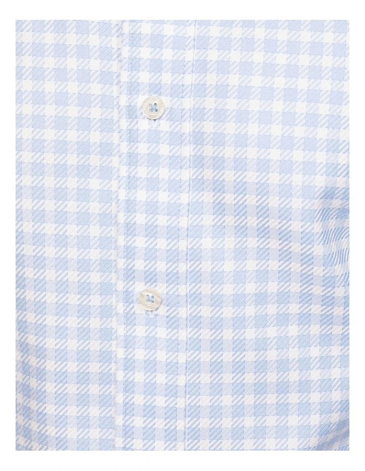 Oxford Islington Regular Fit Dobby Shirt In Sky 8 Oxford Islington Regular Fit Dobby Shirt In Sky - Image 6