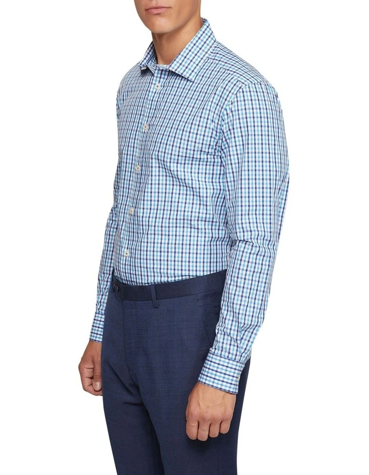 Oxford Beckton Check Shirt In Blue 4 Oxford Beckton Check Shirt In Blue - Image 2
