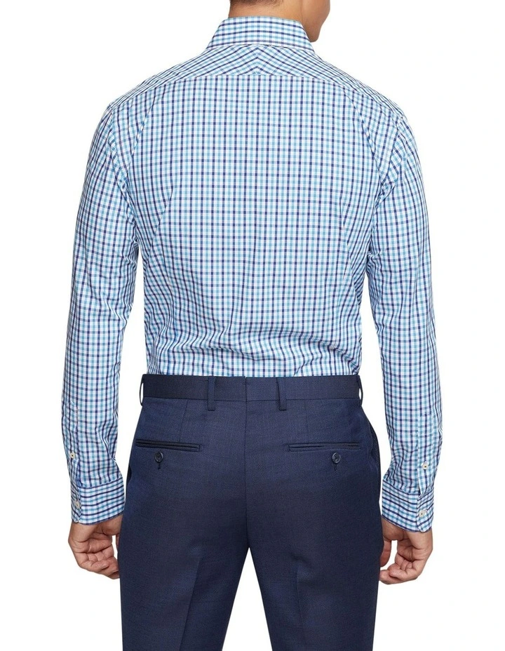 Oxford Beckton Check Shirt In Blue 5 Oxford Beckton Check Shirt In Blue - Image 3