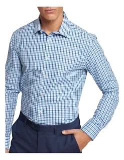 Oxford Beckton Check Shirt In Blue 11 Oxford Beckton Check Shirt In Blue -Cambridge Clothing shop 987065020 4 720x928