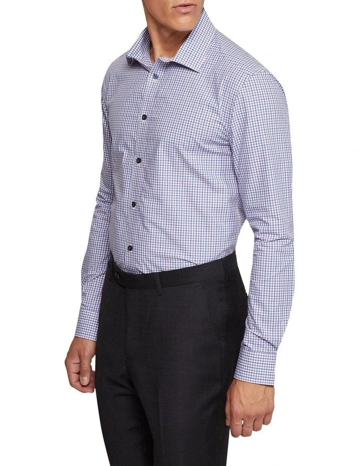 Oxford Beckton Mini Check Shirt In Purple 4 Oxford Beckton Mini Check Shirt In Purple - Image 2