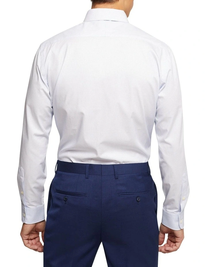 Oxford Islington Dotted Shirt In Sky 5 Oxford Islington Dotted Shirt In Sky - Image 3