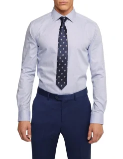Oxford Beckton Dobby Shirt In Navy