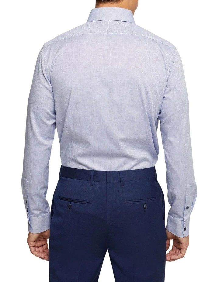 Oxford Beckton Dobby Shirt In Navy 5 Oxford Beckton Dobby Shirt In Navy - Image 3