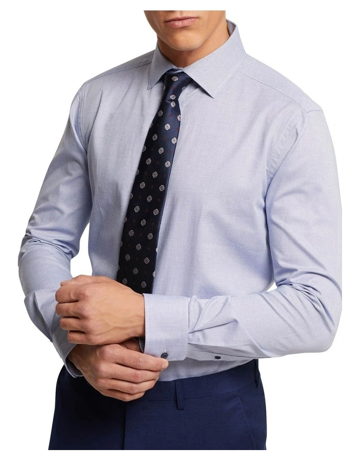Oxford Beckton Dobby Shirt In Navy 6 Oxford Beckton Dobby Shirt In Navy - Image 4