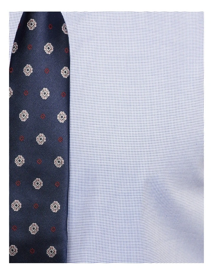 Oxford Beckton Dobby Shirt In Navy 8 Oxford Beckton Dobby Shirt In Navy - Image 6