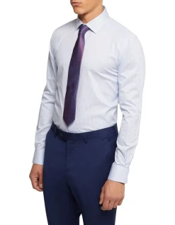 Oxford Beckton Stripe Shirt In Sky -Cambridge Clothing shop 987065560 2 720x928