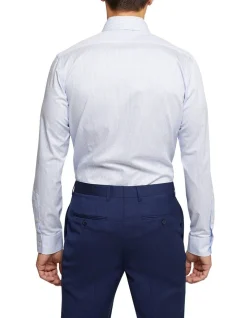 Oxford Beckton Stripe Shirt In Sky -Cambridge Clothing shop 987065560 3 720x928