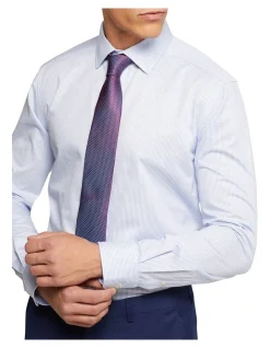 Oxford Beckton Stripe Shirt In Sky -Cambridge Clothing shop 987065560 4 720x928