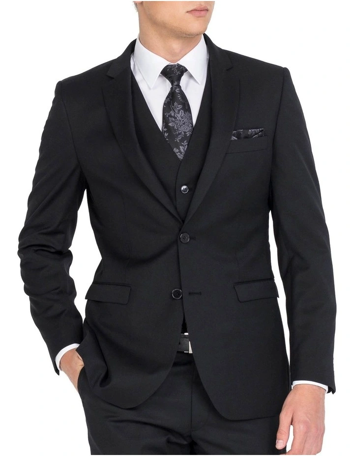 Ferrari Formalwear Black Formal Jacket Long 3 Ferrari Formalwear Black Formal Jacket Long