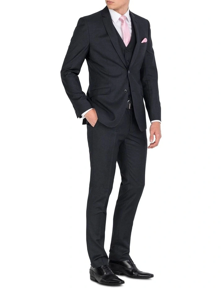 Ferrari Formalwear Charcoal Lounge Jacket Long 7 Ferrari Formalwear Charcoal Lounge Jacket Long - Image 5