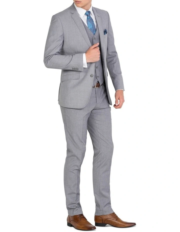 Ferrari Formalwear Light Grey Jacket Short 7 Ferrari Formalwear Light Grey Jacket Short - Image 5