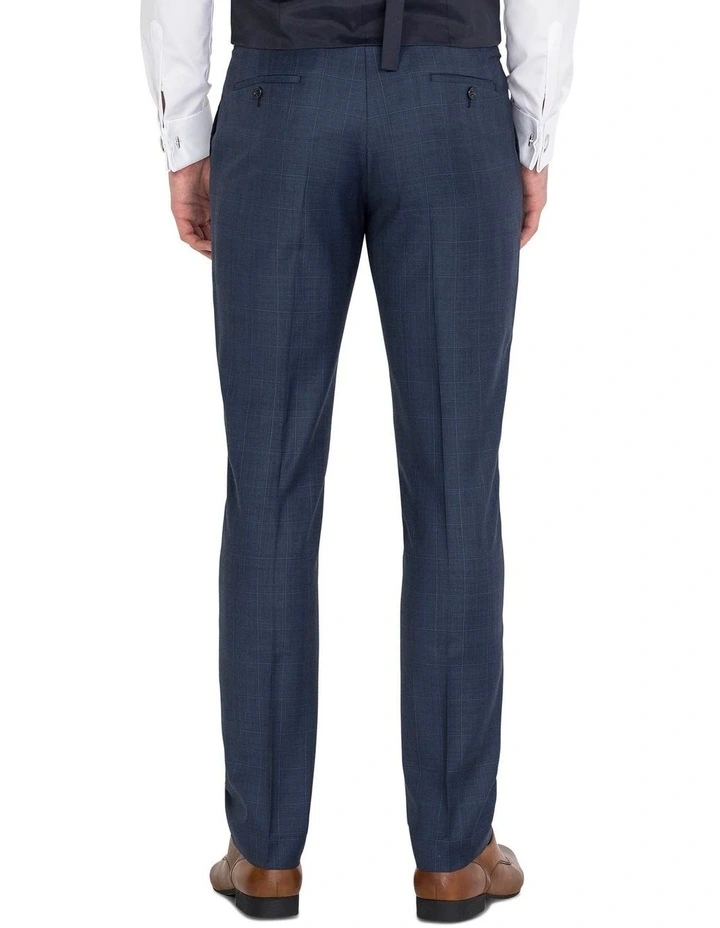 Ferrari Formalwear Blue Flat Front Trouser 4 Ferrari Formalwear Blue Flat Front Trouser - Image 2