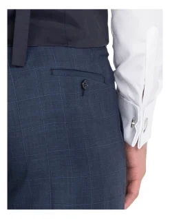 Ferrari Formalwear Blue Flat Front Trouser 9 Ferrari Formalwear Blue Flat Front Trouser -Cambridge Clothing shop 543067390 4 720x928