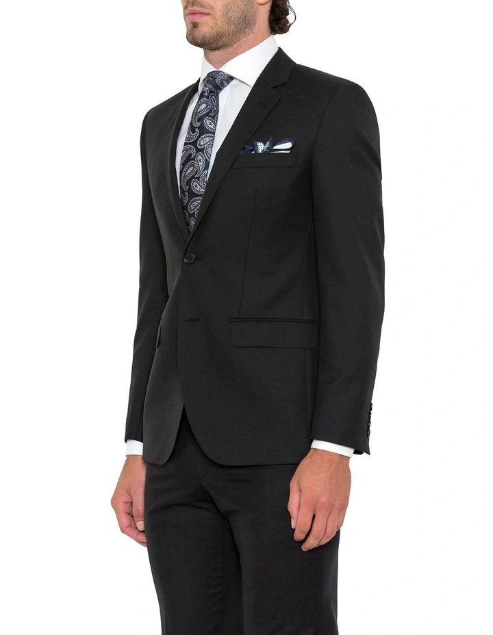 Cambridge Mordern Fit Black Twill Suit Jacket F275 4 Cambridge Mordern Fit Black Twill Suit Jacket F275 - Image 2