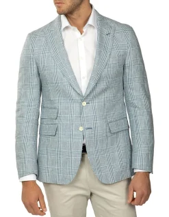 Aquila Apparel Sky Prince Of Wales Check Benton Jacket