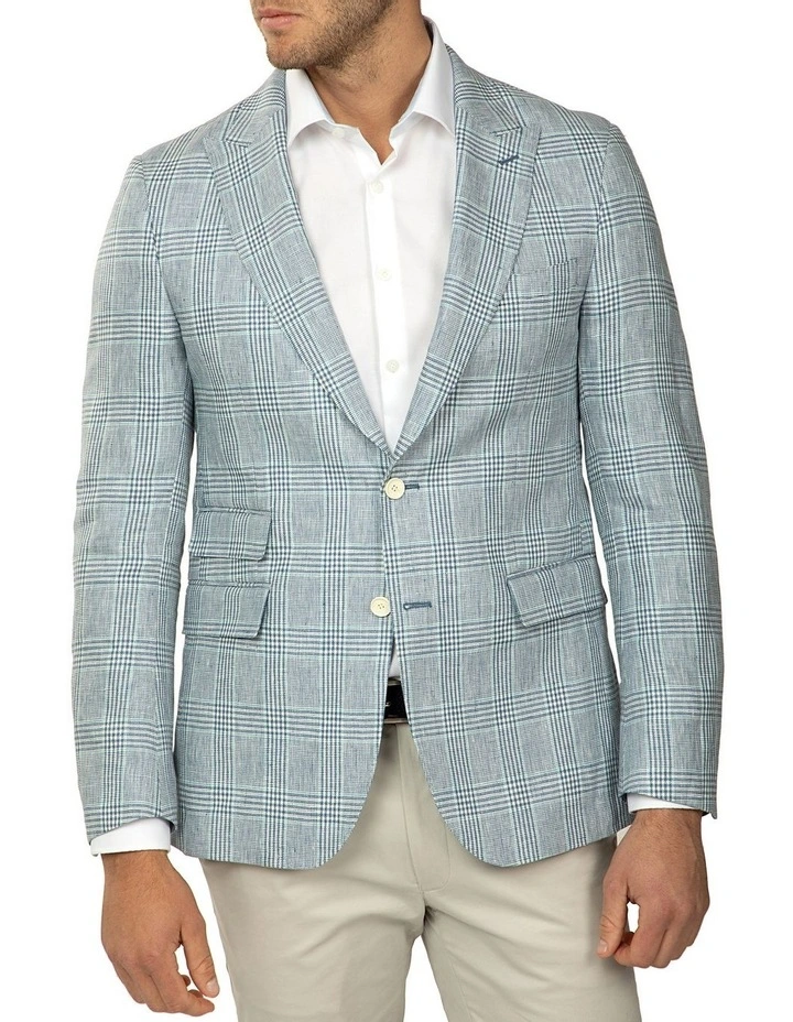 Aquila Apparel Sky Prince Of Wales Check Benton Jacket 3 Aquila Apparel Sky Prince Of Wales Check Benton Jacket