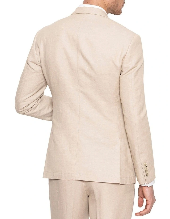 Gibson Slim Fit Linen Electron Jacket Cream 4 Gibson Slim Fit Linen Electron Jacket Cream - Image 2