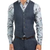 Gibson Blue Slim Fit Mighty Vest FGJ607 -Cambridge Clothing shop 760756060 1 720x928